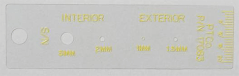 NO-MAR Special Paint Defect Gage