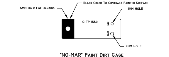 NO-MAR Paint Dirt Gage