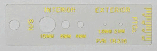 NO-MAR Special Paint Defect Gage